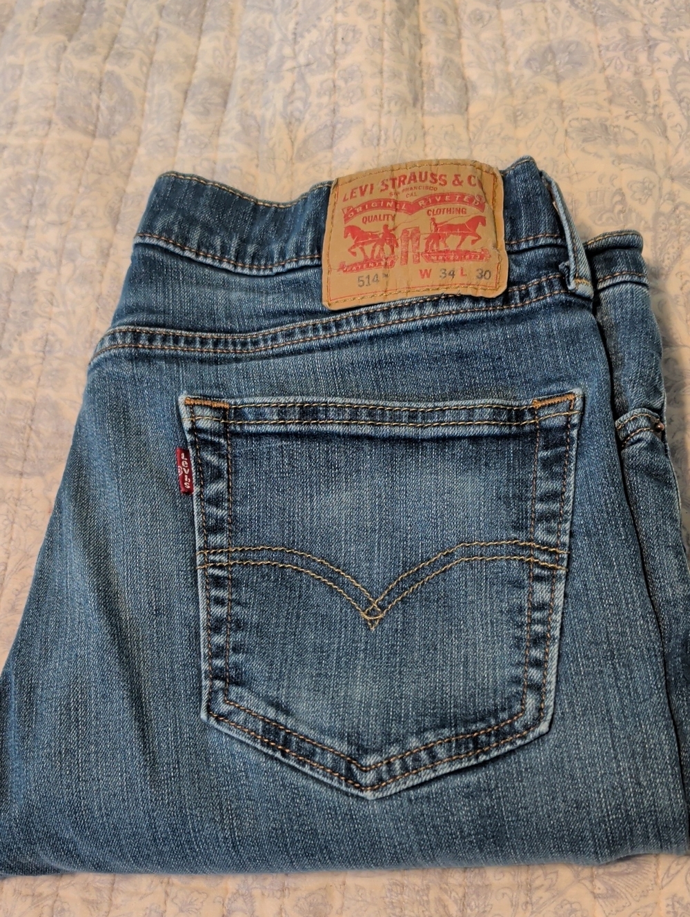 Levi's 514 Straight Men's Jeans - Blue Denim